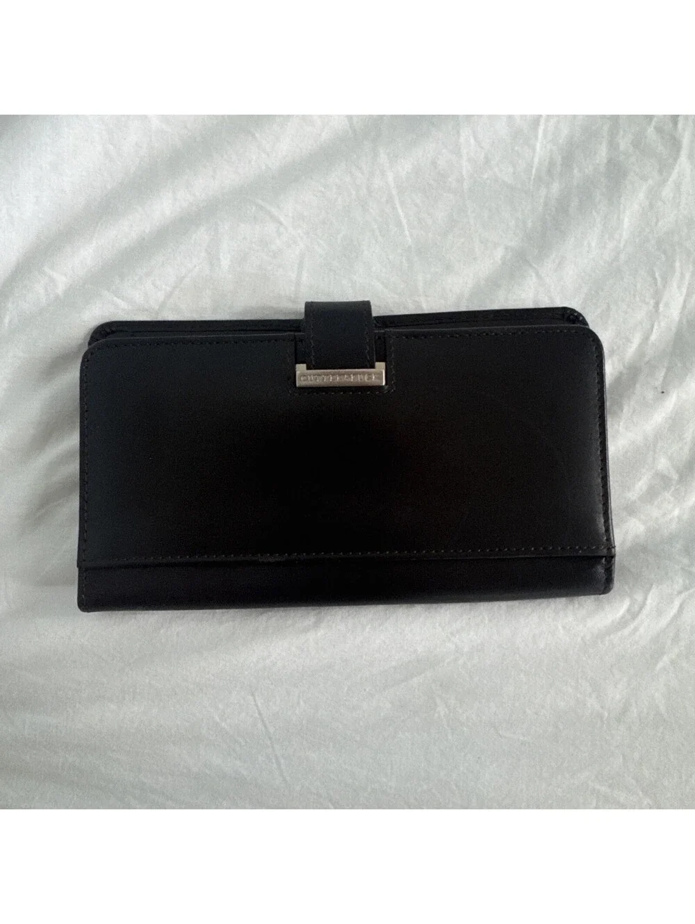 CUTTER & BUCK Brown Leather Travel Wallet Organizer